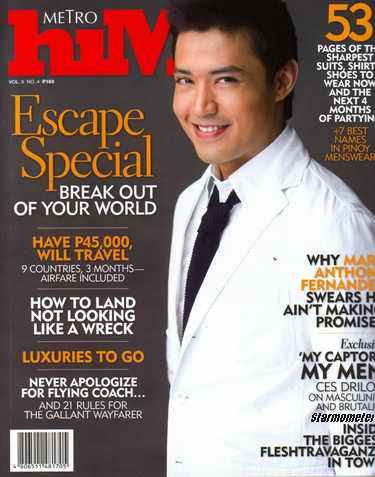 Ako si Kim Samsoon leading man Mark Anthony Fernandez is on the cover of